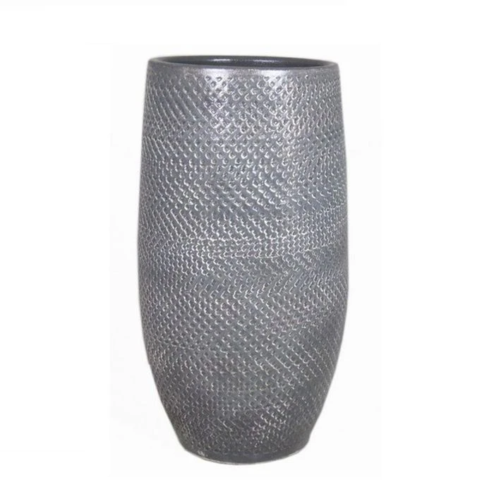 Vase Sabine Gris 22 Cm 3 Vase Sabine Gris 22 Cm