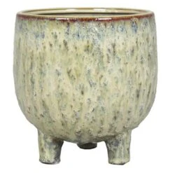 Pot Sierra Sur Pieds Crème 18 Cm