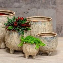 Pot Sierra Sur Pieds Crème 13 Cm -usine boutique fd22193wh 1